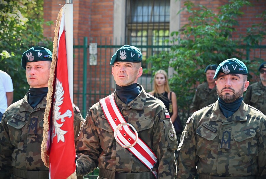 112. rocznica wymarszu Pierwszej Kompanii Kadrowej z krakowskich Oleandrów. Fot. Żaneta Wierzgacz (IPN)