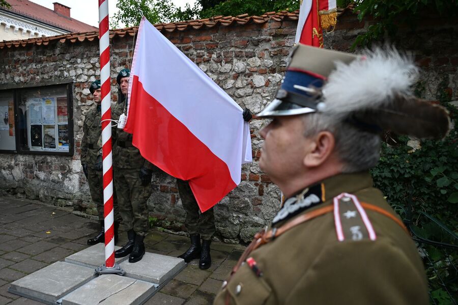 Uroczystości w 80. rocznicę rozbicia komunistycznego więzienia św. Michała w Krakowie. Fot. Janusz Ślęzak (IPN)