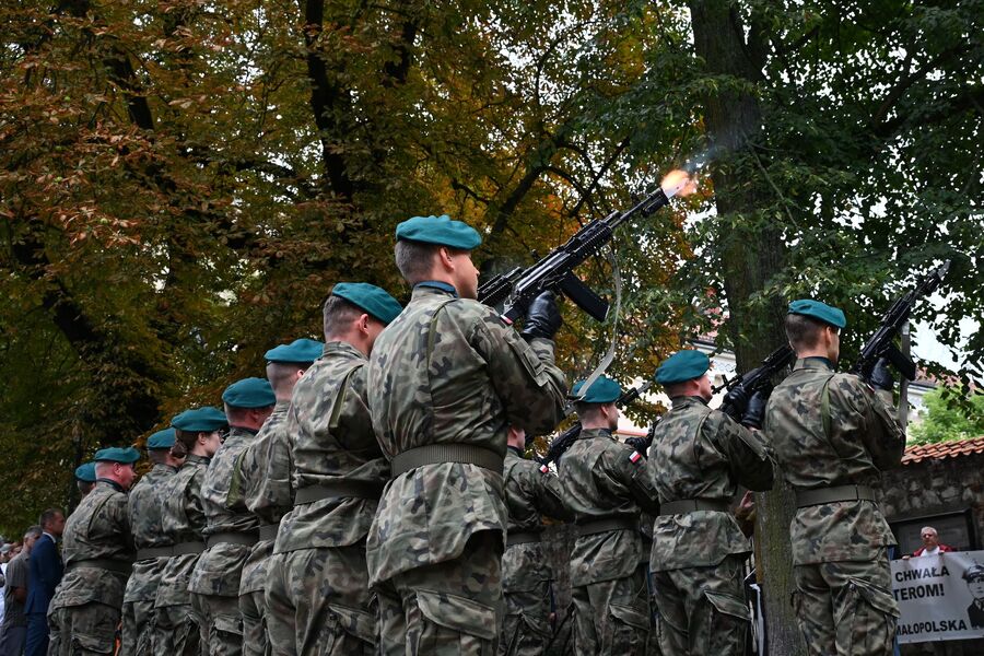 Uroczystości w 80. rocznicę rozbicia komunistycznego więzienia św. Michała w Krakowie. Fot. Janusz Ślęzak (IPN)