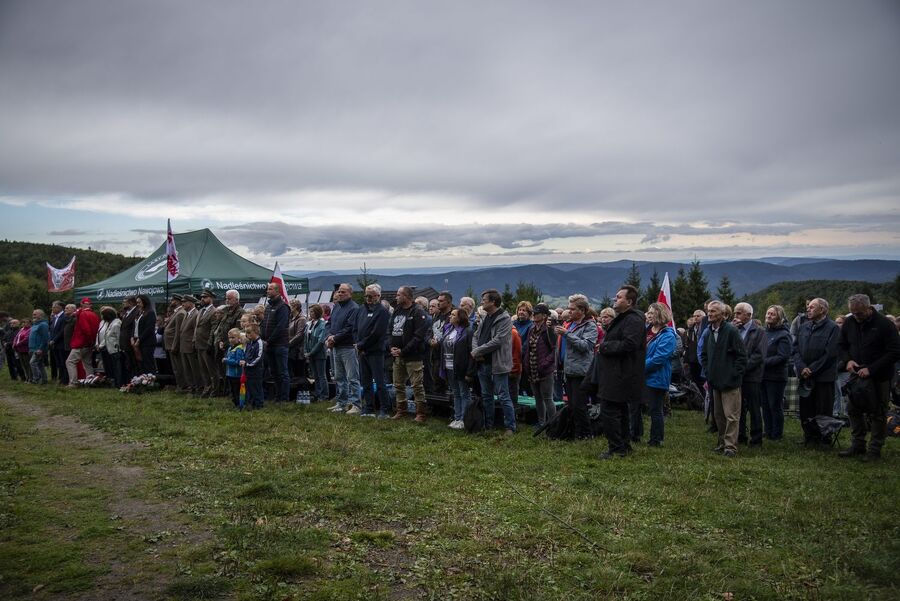 Uroczystość na Hali Łabowskiej. Fot. Agnieszka Masłowska (IPN)