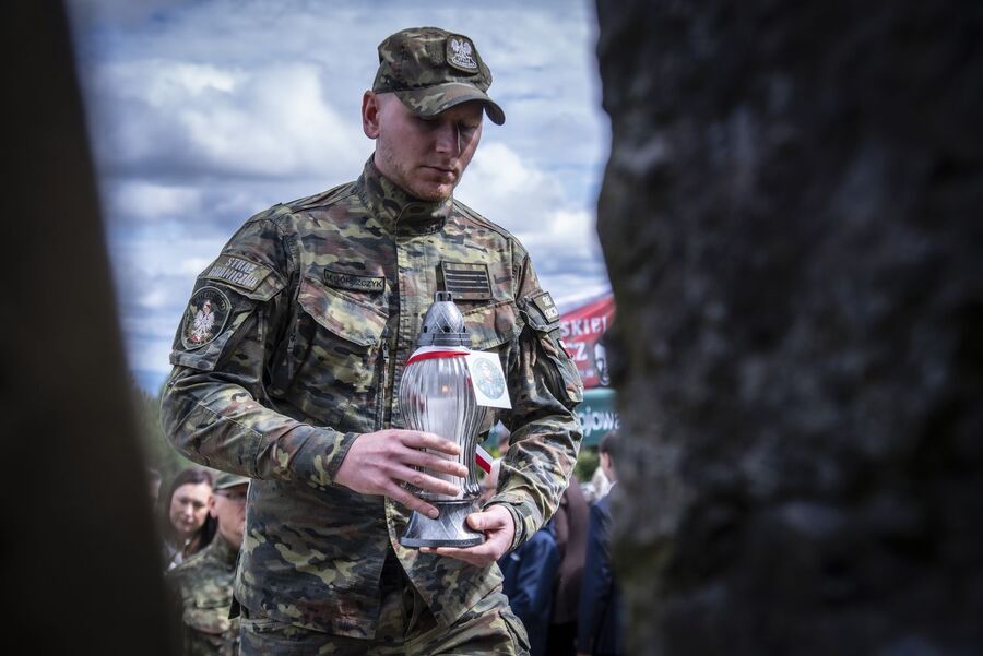 Uroczystość na Hali Łabowskiej. Fot. Agnieszka Masłowska (IPN)