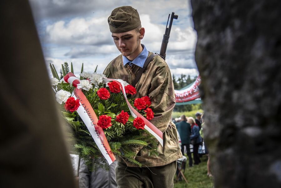 Uroczystość na Hali Łabowskiej. Fot. Agnieszka Masłowska (IPN)