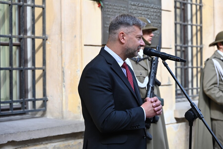 Uroczystość upamiętniająca skazanych przez komunistów działaczy WiN i PSL. Fot. Żaneta Wierzgacz (IPN)