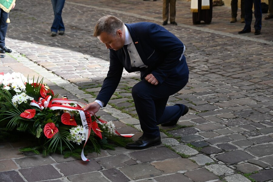 Uroczystość upamiętniająca skazanych przez komunistów działaczy WiN i PSL. Fot. Żaneta Wierzgacz (IPN)