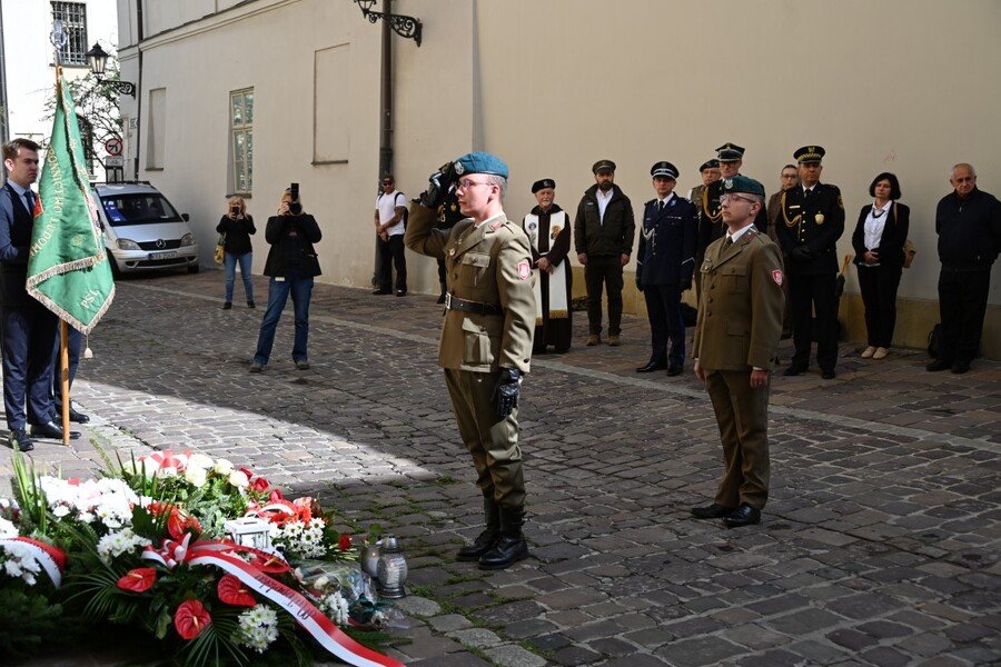 Uroczystość upamiętniająca skazanych przez komunistów działaczy WiN i PSL. Fot. Żaneta Wierzgacz (IPN)