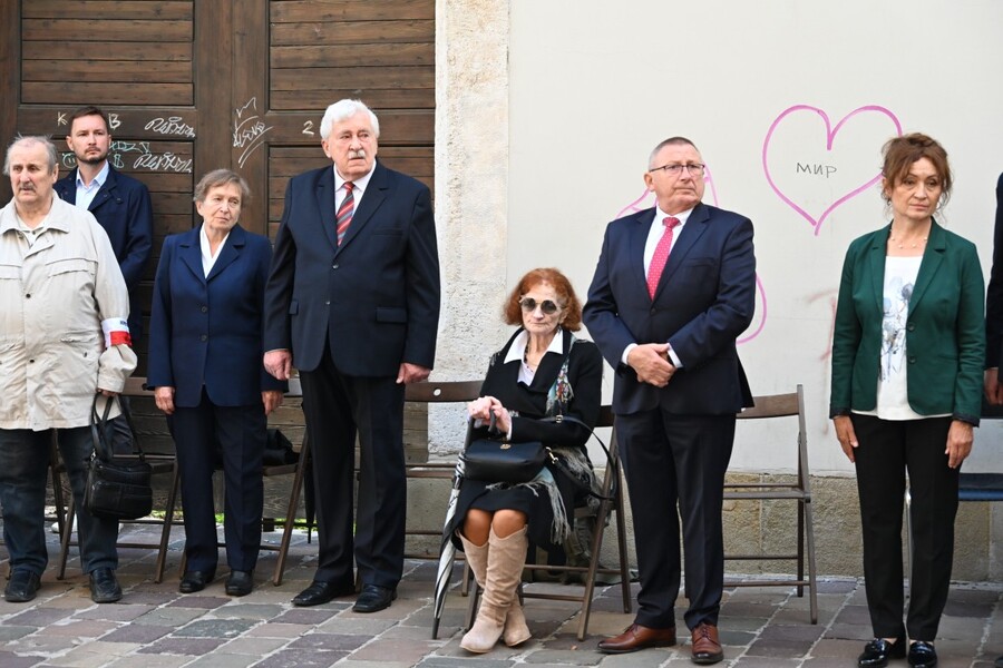 Uroczystość upamiętniająca skazanych przez komunistów działaczy WiN i PSL. Fot. Żaneta Wierzgacz (IPN)
