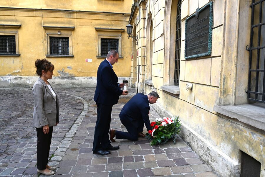 77. rocznica śmierci ks. Władysława Gurgacza oraz Stanisława Szajny i Stefana Balickiego. Fot. Janusz Ślęzak (IPN)