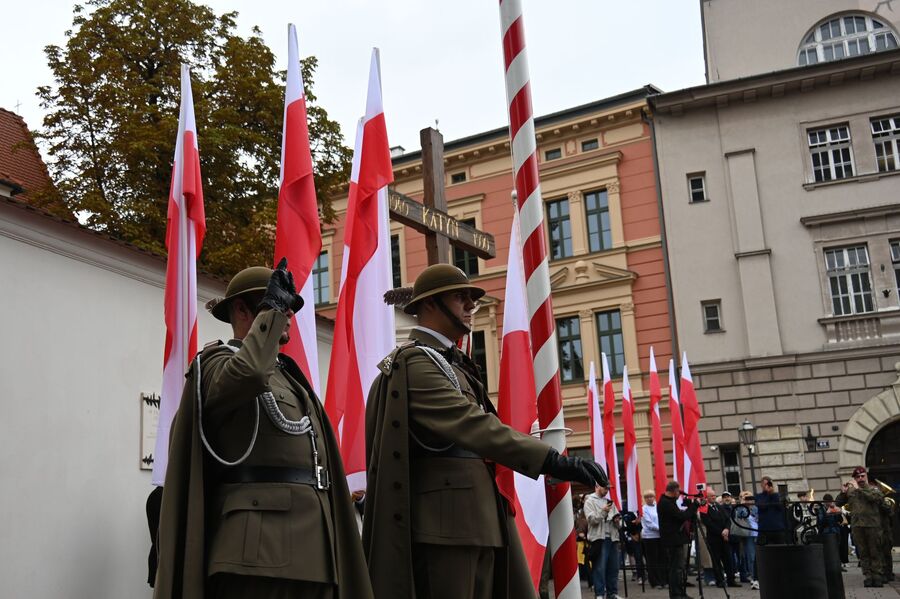 Kraków uczcił ofiary agresji Związku Sowieckiego na Polskę. Fot. Janusz Ślęzak (IPN)