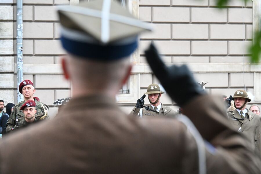 Kraków uczcił ofiary agresji Związku Sowieckiego na Polskę. Fot. Janusz Ślęzak (IPN)