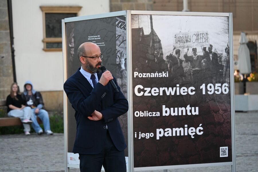 W Krakowie otwarliśmy wystawę o 1956 roku w Poznaniu. Fot. Janusz Ślęzak (IPN)