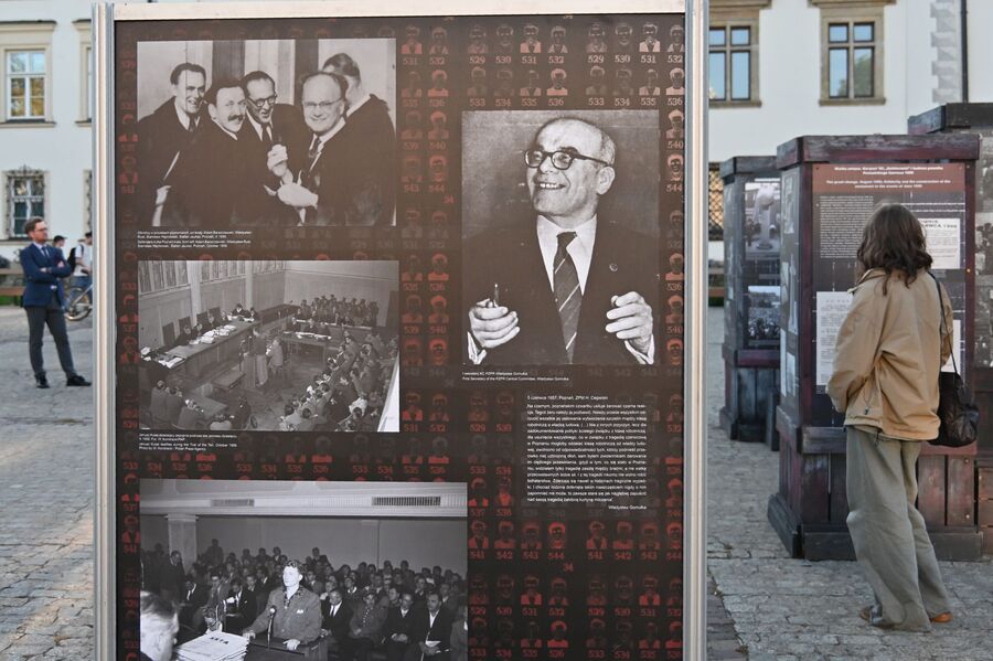 W Krakowie otwarliśmy wystawę o 1956 roku w Poznaniu. Fot. Janusz Ślęzak (IPN)
