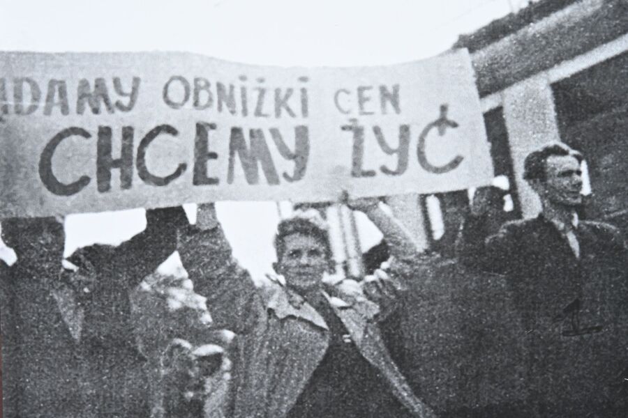 W Krakowie otwarliśmy wystawę o 1956 roku w Poznaniu. Fot. Janusz Ślęzak (IPN)