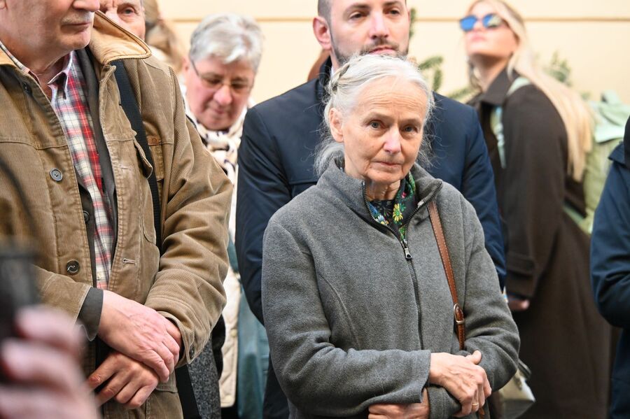 Odsłonięcie tablicy Wandy i Andrzeja Półtawskich w Krakowie. Fot. Janusz Ślęzak (IPN)