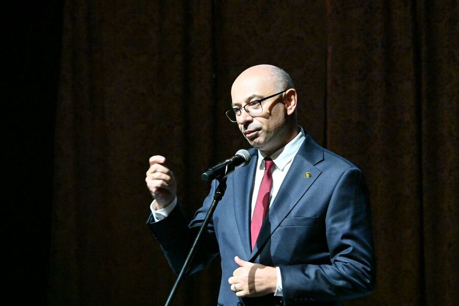 W NCK odbyła się krakowska premiera spektaklu „Daszyński”. Fot. Janusz Ślęzak (IPN)