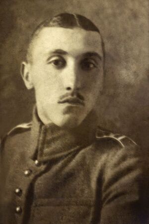 Portret Antoniego Gryziny-Laska z lat służby w Legionach (ze zbiorów rodzinnych)