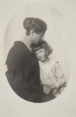 Zofia Zawiszanka z córką Anną Gąsiorowską