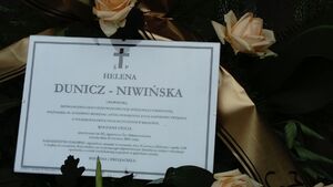 Pogrzeb Heleny Dunicz-Niwińskiej na cmentarzu Rakowickim
