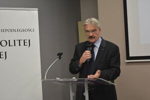 Wykład dr. Śmietanki-Kruszelnickiego na temat pogromu Żydów w Kielcach