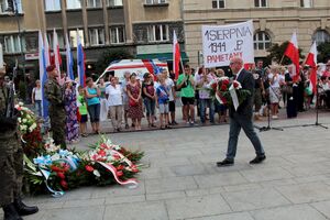 Krakowskie uroczystości w 74. rocznicę wybuchu powstania warszawskiego