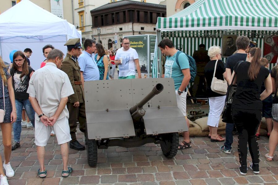 Piknik rodzinny z okazji 100-lecia odzyskania niepodległości. Kraków, pl. Szczepański, 15 sierpnia 2018