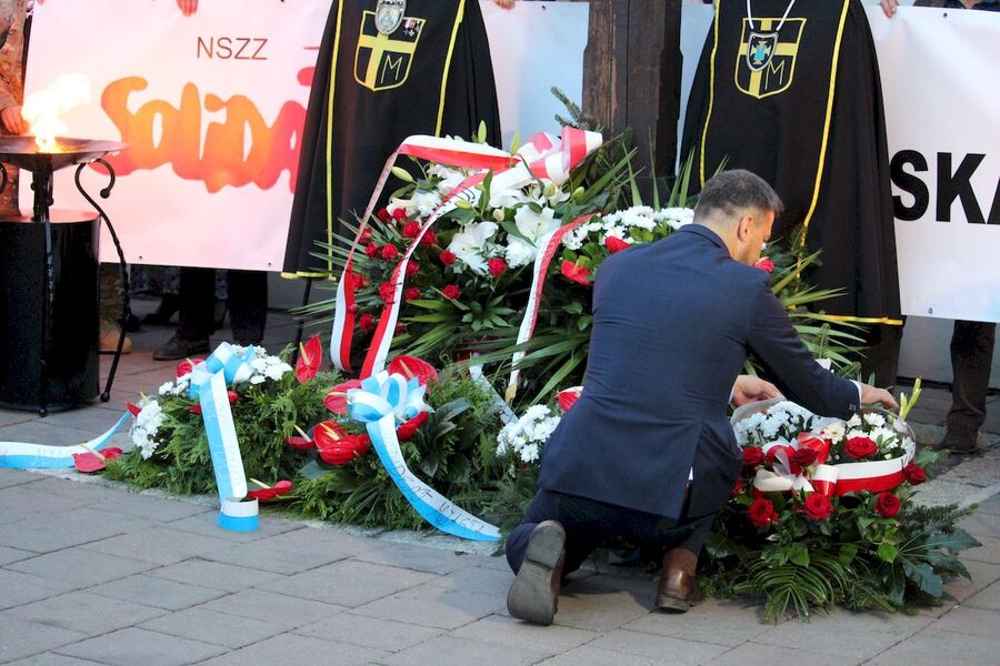 Krakowskie obchody 38. rocznicy podpisania Porozumień Sierpniowych