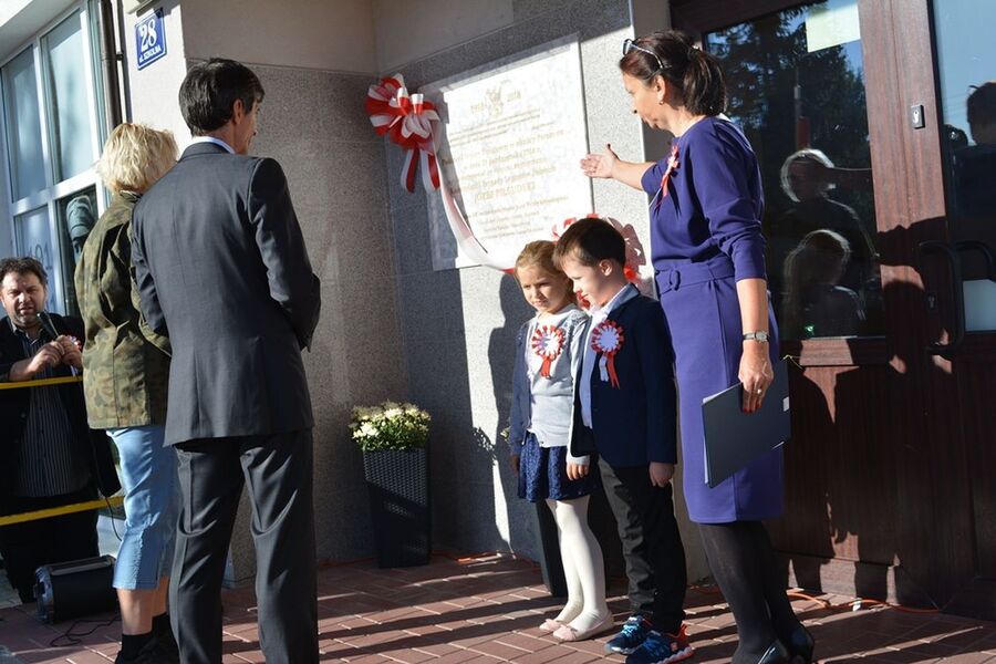 Odsłonięcie tablic upamiętniających pobyt oddziału Józefa Piłsudskiego w Parszowie i Świętej Katarzynie