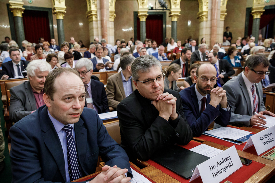 Konferencja „Papież zza żelaznej kurtyny” w Budapeszcie, 12 października 2018. Fot. Sławek Kasper (IPN)