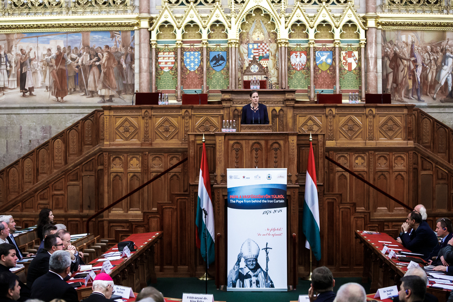 Konferencja „Papież zza żelaznej kurtyny” w Budapeszcie, 12 października 2018. Fot. Sławek Kasper (IPN)
