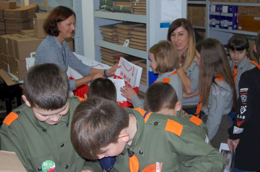 Uczestnicy XII Harcerskiego Biegu Niepodległości odwiedzili archiwum krakowskiego IPN