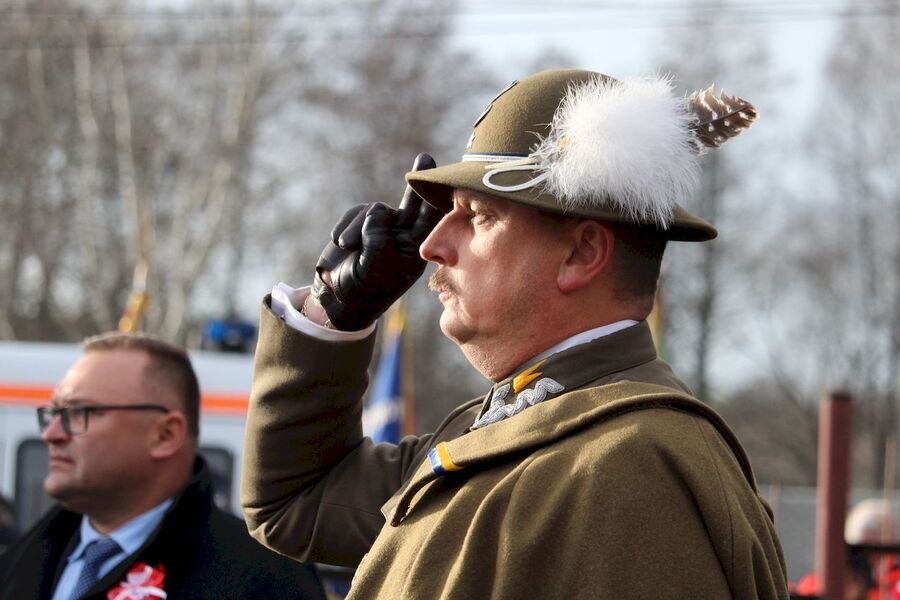 18 listopada 2018. Uroczystości patriotyczne w Bydlinie (gm. Klucze)