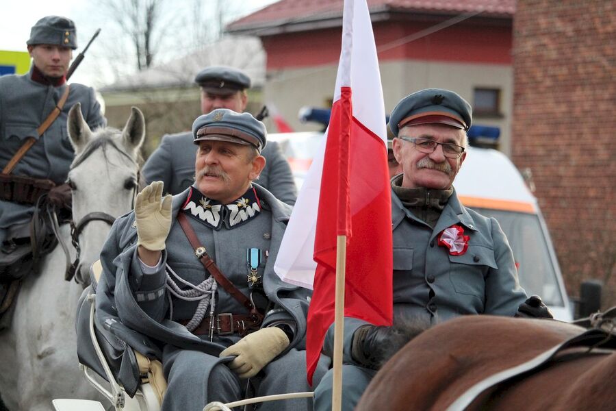 18 listopada 2018. Uroczystości patriotyczne w Bydlinie (gm. Klucze)