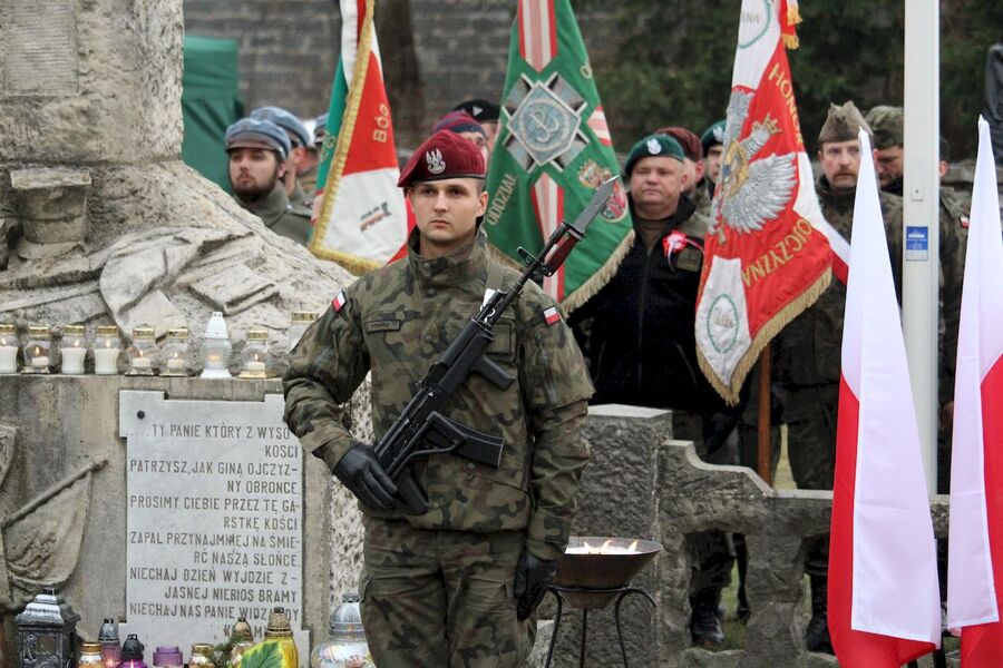 18 listopada 2018. Uroczystości patriotyczne w Bydlinie (gm. Klucze)