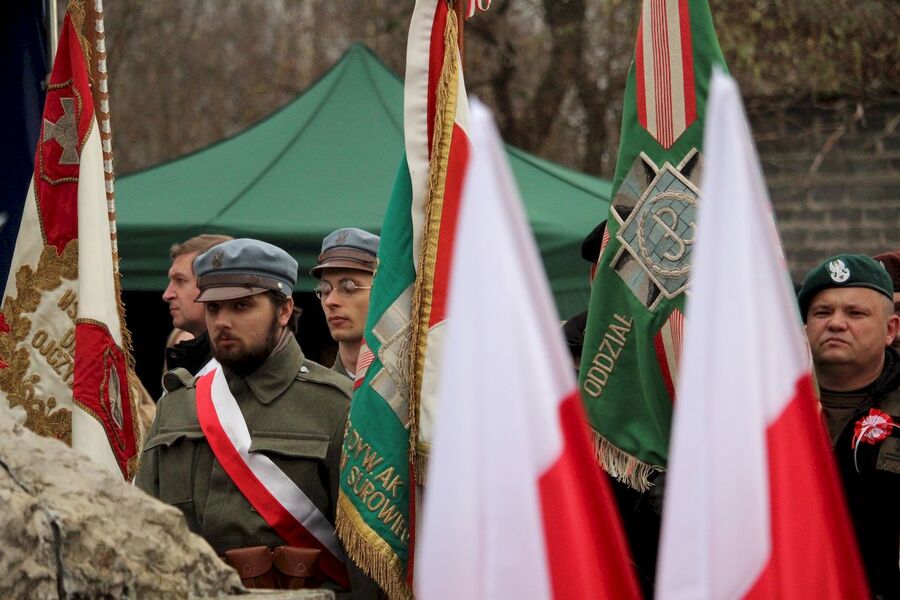 18 listopada 2018. Uroczystości patriotyczne w Bydlinie (gm. Klucze)