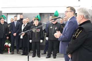 Prezes IPN odsłonił tablicę poświęconą górnikom KWK Brzeszcze