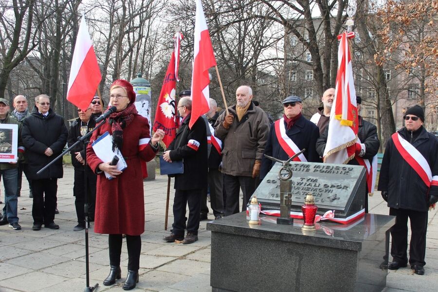 1 marca 2019. Na pl. Inwalidów w Krakowie uczczono Żołnierzy Niezłomnych