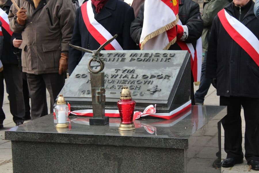 1 marca 2019. Na pl. Inwalidów w Krakowie uczczono Żołnierzy Niezłomnych