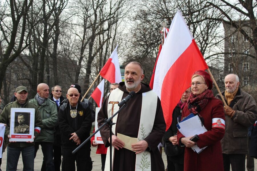 1 marca 2019. Na pl. Inwalidów w Krakowie uczczono Żołnierzy Niezłomnych