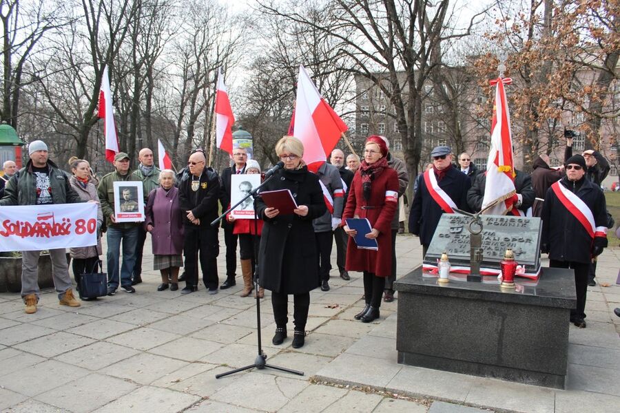 1 marca 2019. Na pl. Inwalidów w Krakowie uczczono Żołnierzy Niezłomnych