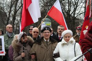1 marca 2019. Na pl. Inwalidów w Krakowie uczczono Żołnierzy Niezłomnych