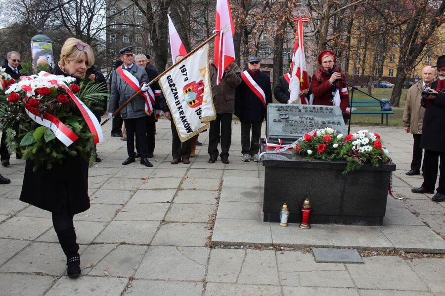1 marca 2019. Na pl. Inwalidów w Krakowie uczczono Żołnierzy Niezłomnych