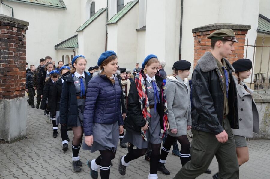 1 marca 2019, Skawina. Wojewódzkie Obchody Narodowego Dnia Pamięci Żołnierzy Wyklętych