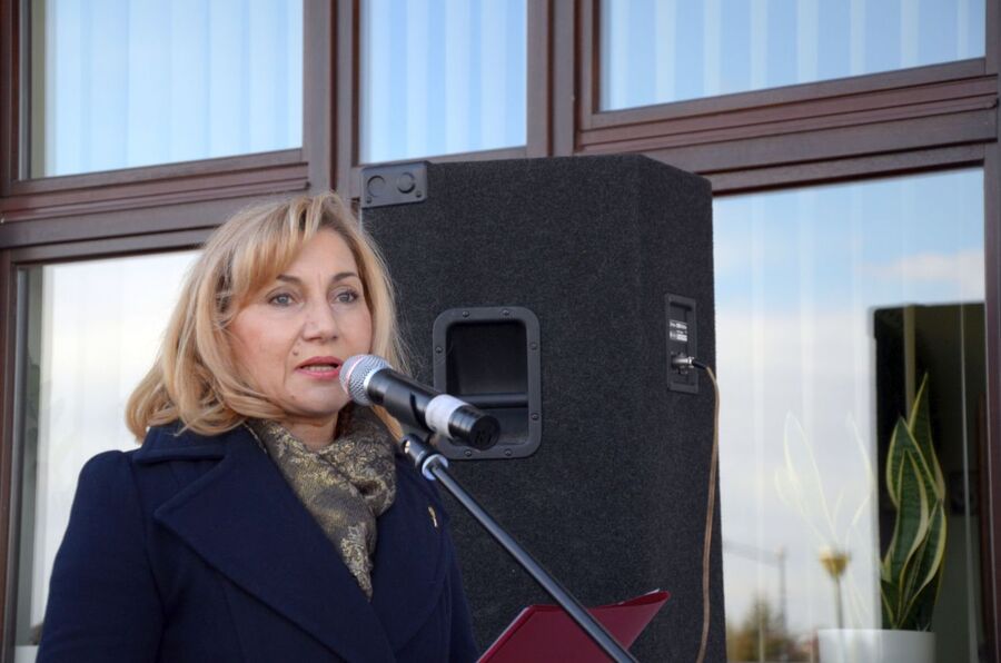 Uroczystość odsłonięcia tablicy pamięci działaczy Młodzieży Armii Krajowej w Skale