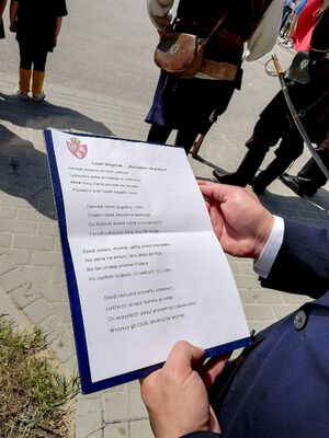 19 maja 2019 r. w Wodzisławiu odsłonięto tablicę rtm. Belardiego