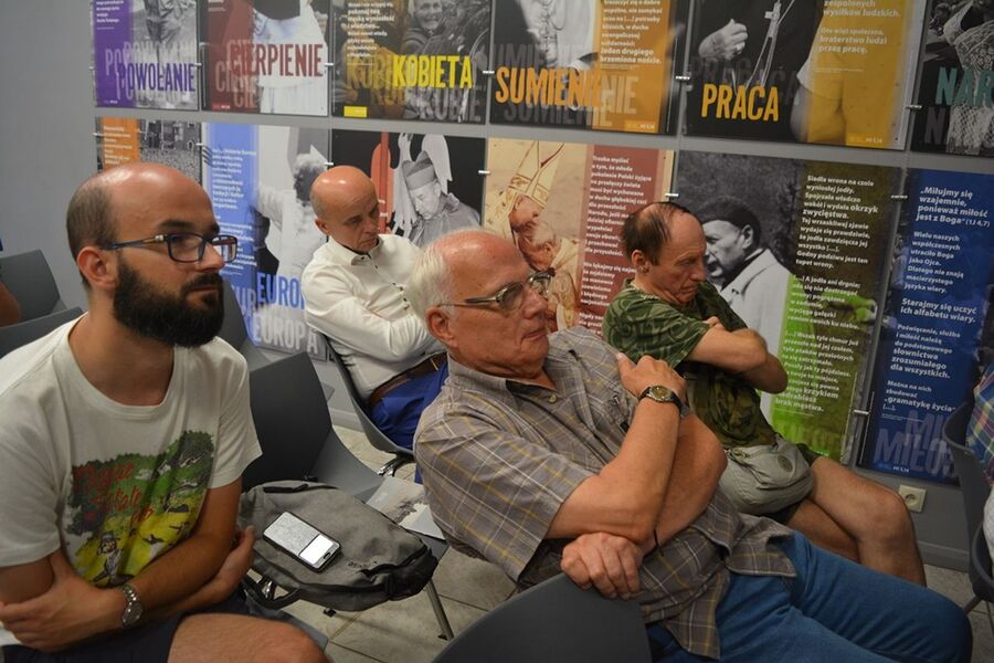 25 czerwca 2019. Spotkanie z prof. Krzysztofem Szwagrzykiem na kieleckim „Przystanku Historia”