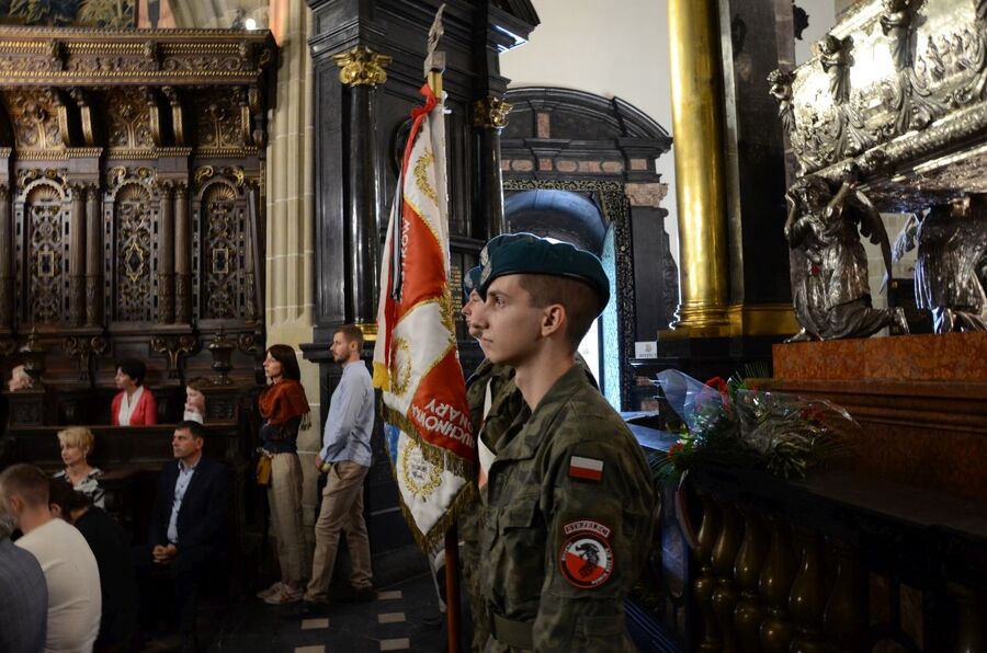 14 lipca 2019.  Uroczystość przekazania Krzyża Walecznych rodzinie Piotra Gizy