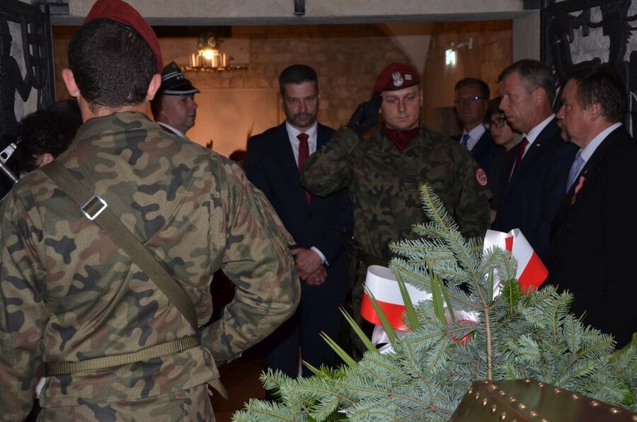 14 lipca 2019.  Uroczystość przekazania Krzyża Walecznych rodzinie Piotra Gizy