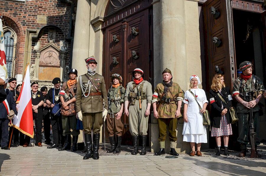 1 sierpnia 2019, Kraków. Uroczystości w 75. rocznicę wybuchu powstania warszawskiego