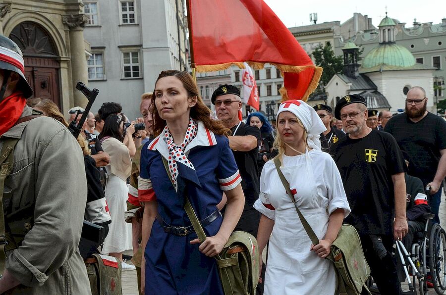 1 sierpnia 2019, Kraków. Uroczystości w 75. rocznicę wybuchu powstania warszawskiego