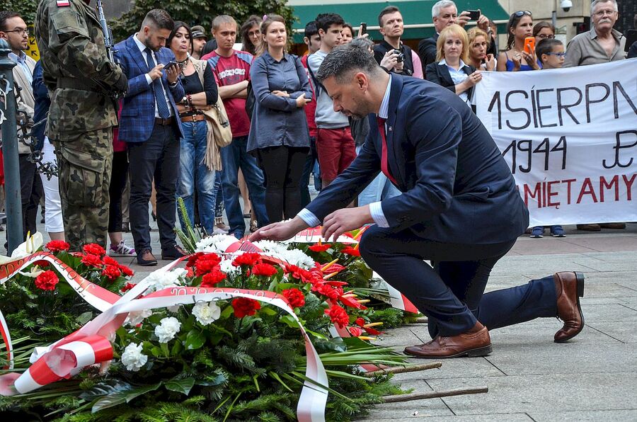 1 sierpnia 2019, Kraków. Uroczystości w 75. rocznicę wybuchu powstania warszawskiego