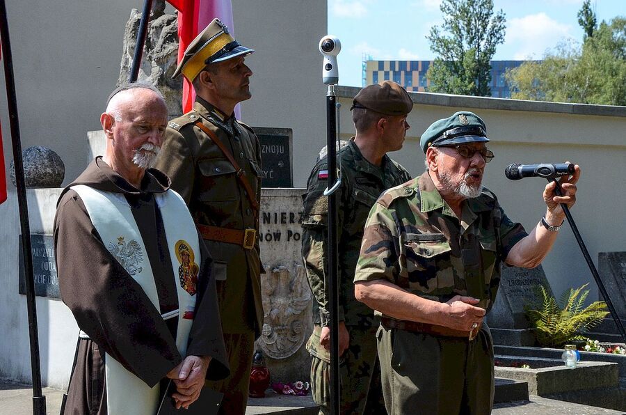 4 sierpnia 2019. Przy kwaterze legionowej na cmentarzu Rakowickim